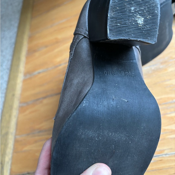 Lace-up gray/brown Boots - Picture 9 of 9